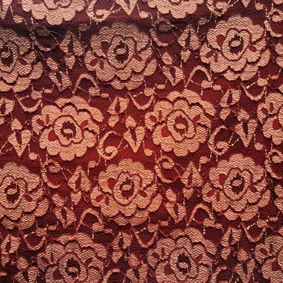 Lot of 2 M/L Top [New] Skirt [US Made] - Puff LS Lace Rose Design Blouse & Skirt - Picture 5 of 6